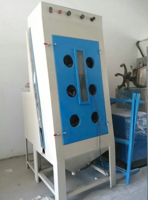 手動立式玻璃噴砂機_表面處理設備_中鋁網